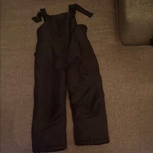 Black Snow Bib Overalls